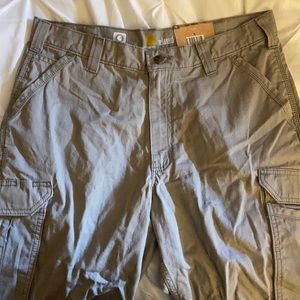 Carhartt Cargo Short, 34Wx11L, Gray